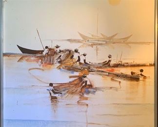 Painting by Francisco "Paco" Gorospe (July 10, 1939 – September 22, 2002). a Filipino artist