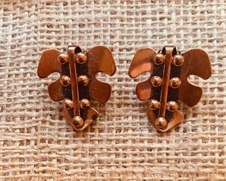 Renoir copper earrings