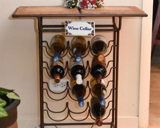 Wine Rack Table (Tile Top)