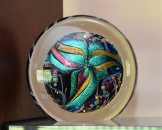 Art Glass Sculpture / Paperweight, Signed & Dated