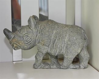 Stone Carving - Rhino