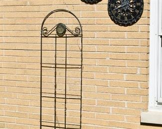 Garden Trellis, Outdoor Thermometer, Outdoor Clock