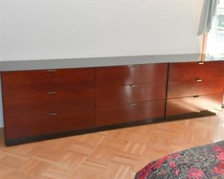 Contemporary Chest of Drawers (2 separate units are shown here, one 6-drawer & one 3-drawer unit)
