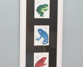 Framed Frogs Artwork