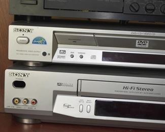 Sony DVD Player, Sony VHS Player