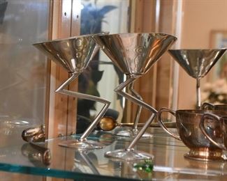 Stainless Martini Glasses