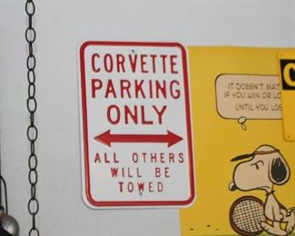 Corvette Parking Sign