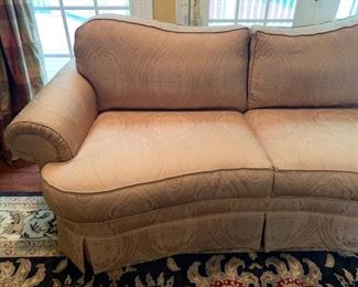 Ethan Allen Two Seat Sofa in Damask