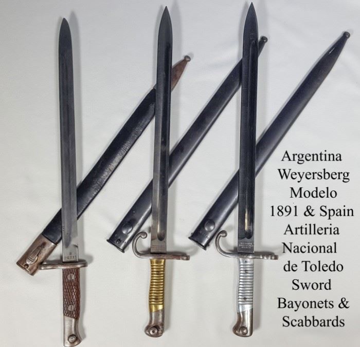 Militaria Bayonets Argentino Weyersberg Spain Toledo