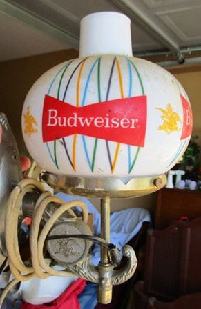 Vintage Budweiser wall lamp