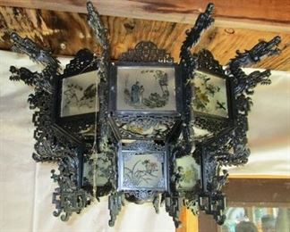 Oriental hanging decorative pieces-- 3 available
