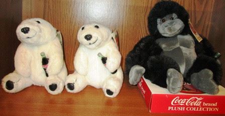 Coca Cola stuffed animals