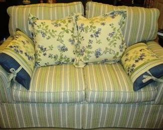 Love Seat, part of 3 pc. sofa set.  Sofa is not pictured. It is the same and this piece, but longer with 3 cushions