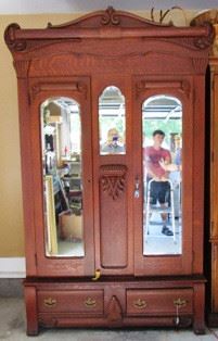 Antique 3-section Armoire