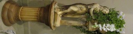 Statue on pedestal
