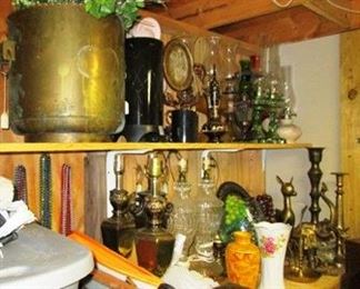 View of a small portion of the items stored in the barn.
