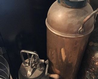 Fire Extinguisher - Vintage, old butter churn