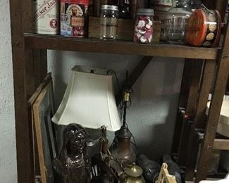 Lamps, copper, etc