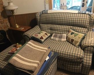Love seat that has pull out twin bed  and ottoman