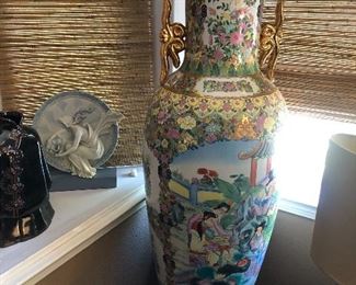 Large Chinese Flower Vase - 49 x 20