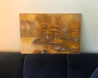 Painting of magic mushrooms