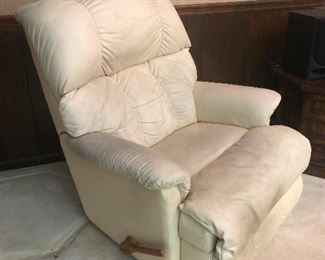 Pure white recliner ready to be walked down the aisle