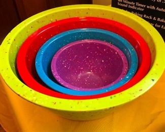 mixing bowls made from melted bowling balls
