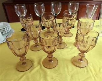 Contingent of wine glasses come to broker peace between warring tumblers