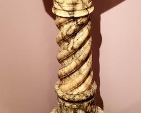 Carved Marble Sculpture Pedestal