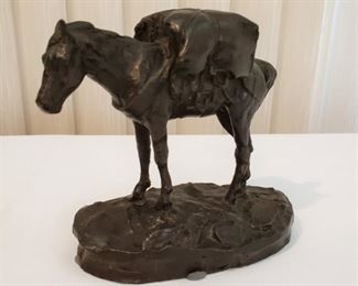 Charles M. Russell bronze "Packed and Ready"