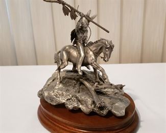 "Enemy Tracks" Don Polland pewter 1980