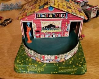Farmer in the Dell metal toy