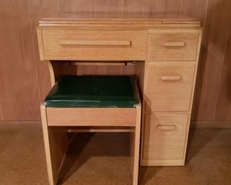 The sewing machine cabinet