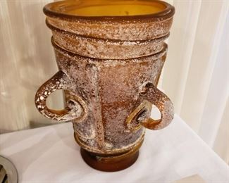 Roman glass four handle vase