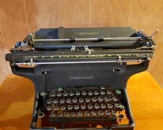Older model Underwood typewriter