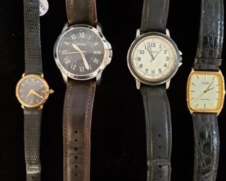 Fossil and other wristwatches