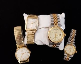 Smolex's, Elgin and Wittnauer wristwatches