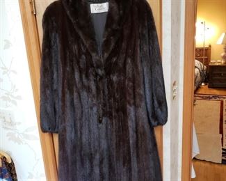 Full length mink coat, small size