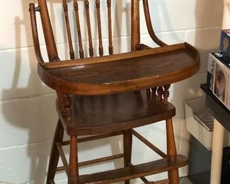Antique high chair