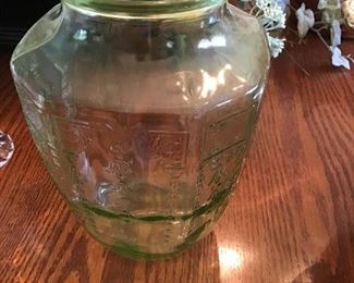 Green depression jar
