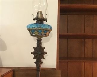 Unique Antique oil lamp