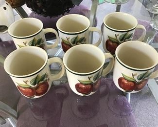6 Apple Coffee Cups