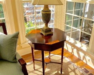 Octagonal side table