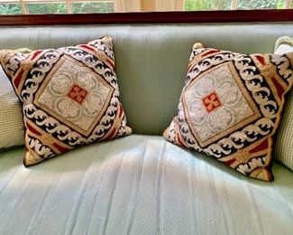 Needlepoint pillows