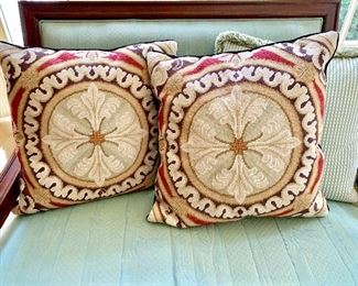 Needlepoint pillows