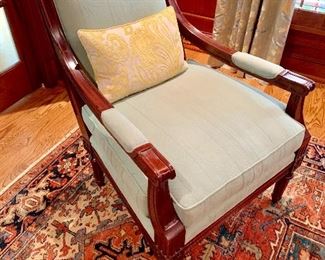 Hickory Chair custom upholstered arm chair