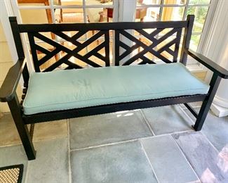 Smith and Hawken metal bench