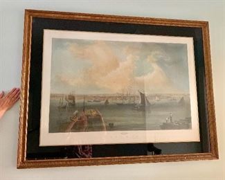 Boston harbor, framed