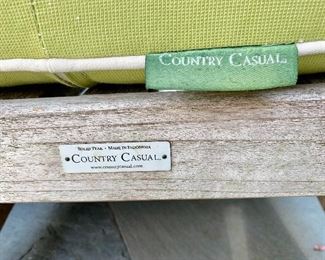 Country Casuals teak furniture