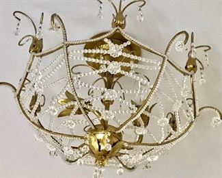 Vintage flush mount light fixture